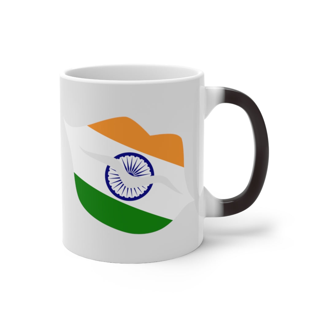 India Lips Color Changing Mug