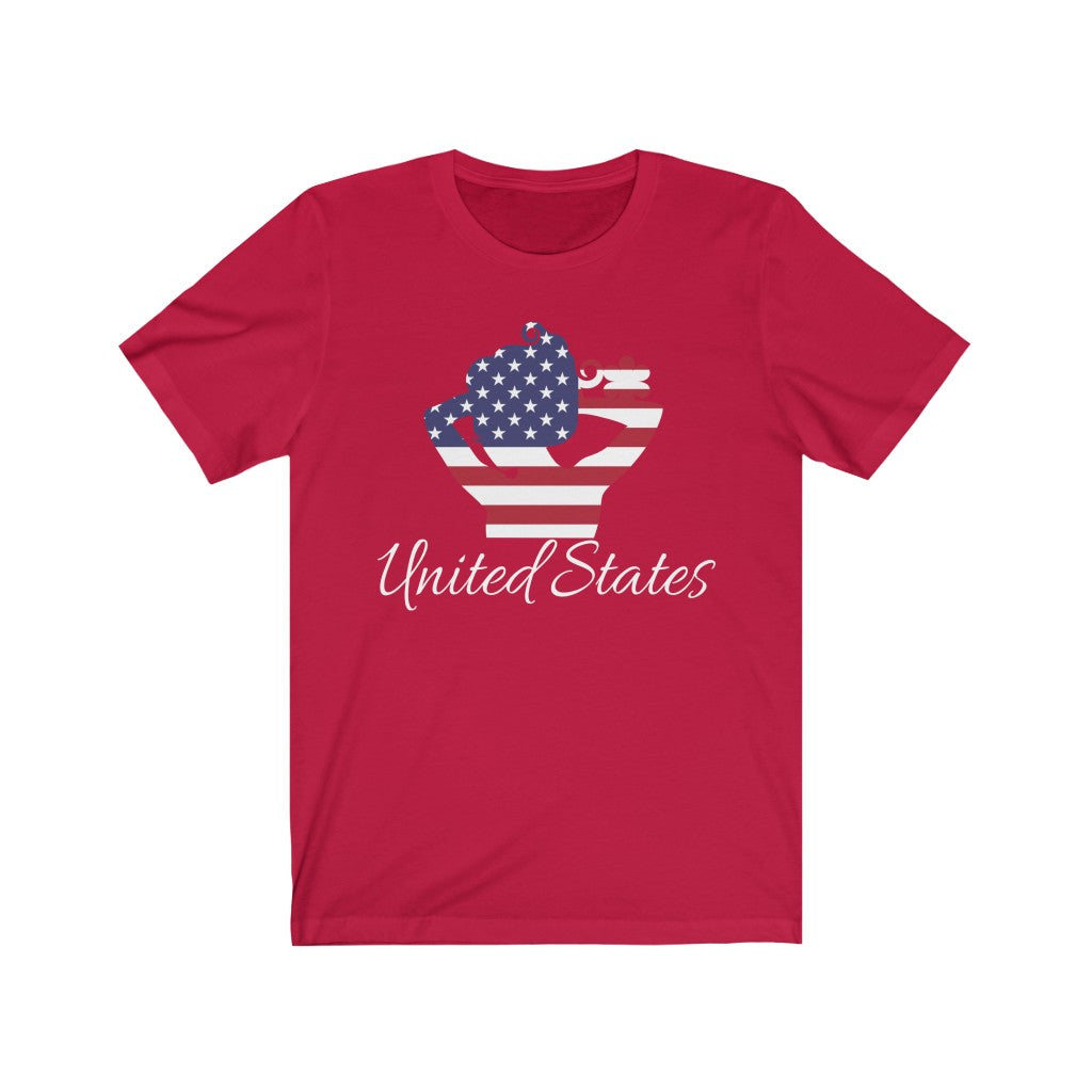 United States of America Lady Flag Premium Tee 2 - Unisex