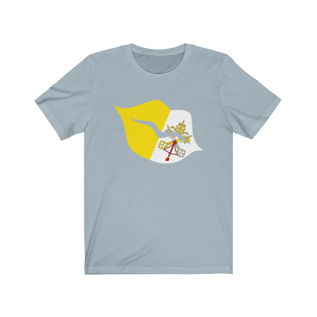 Holy See Lips Flag Premium Tee - Unisex