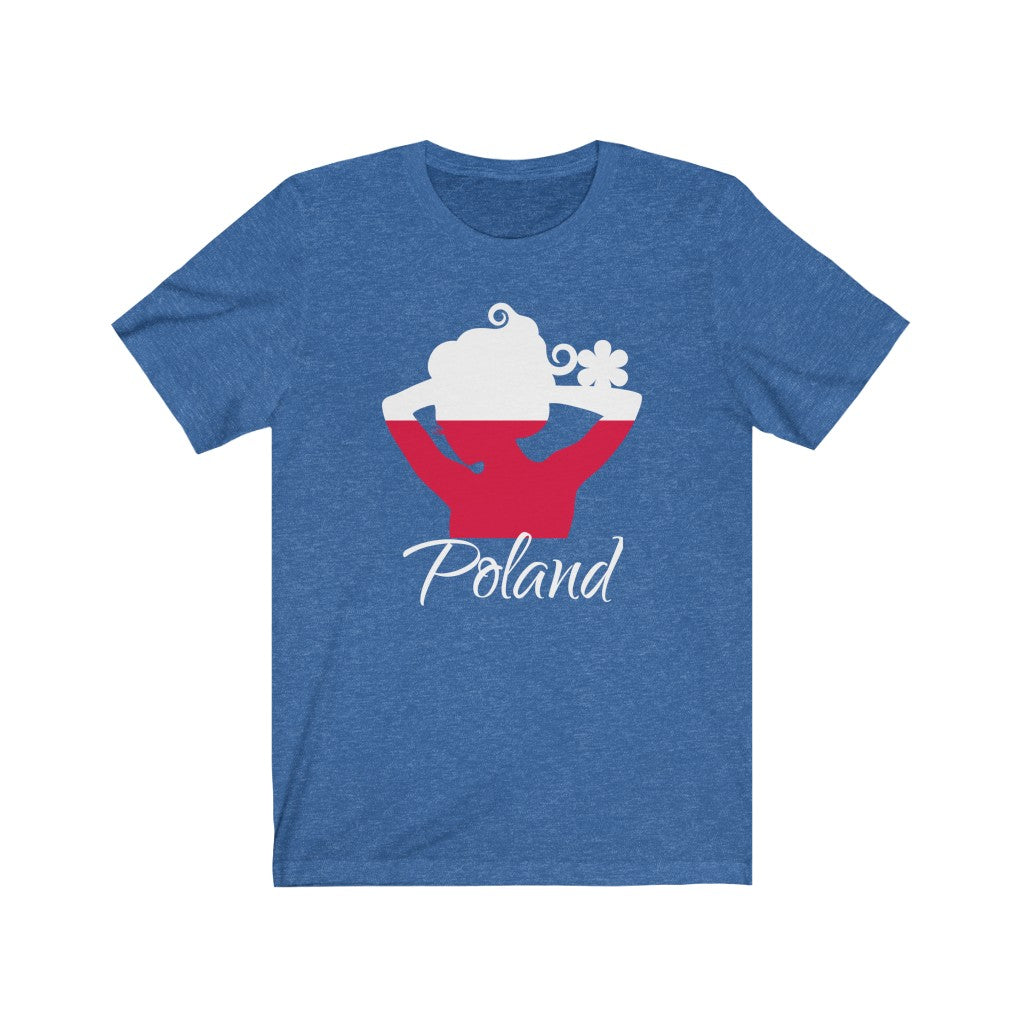 Poland Lady Flag Premium Tee 2 - Unisex