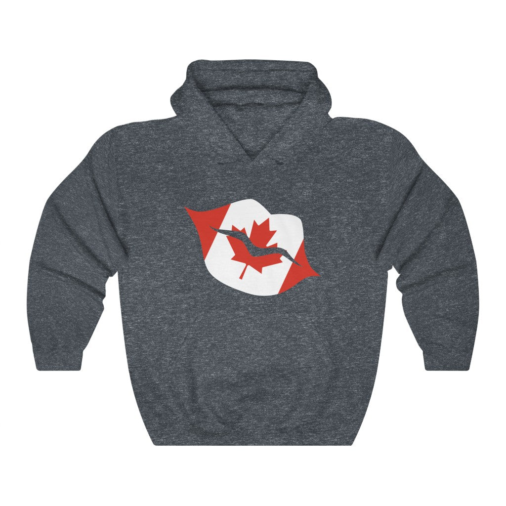 Canada Lips Flag Hoodie Sweatshirt - Unisex