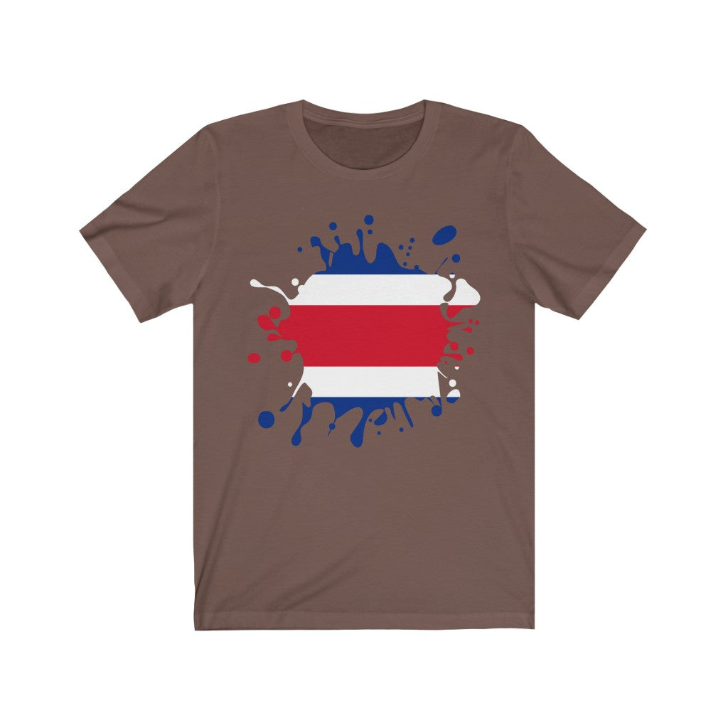 Costa Rica Splat Flag Premium Tee - Unisex