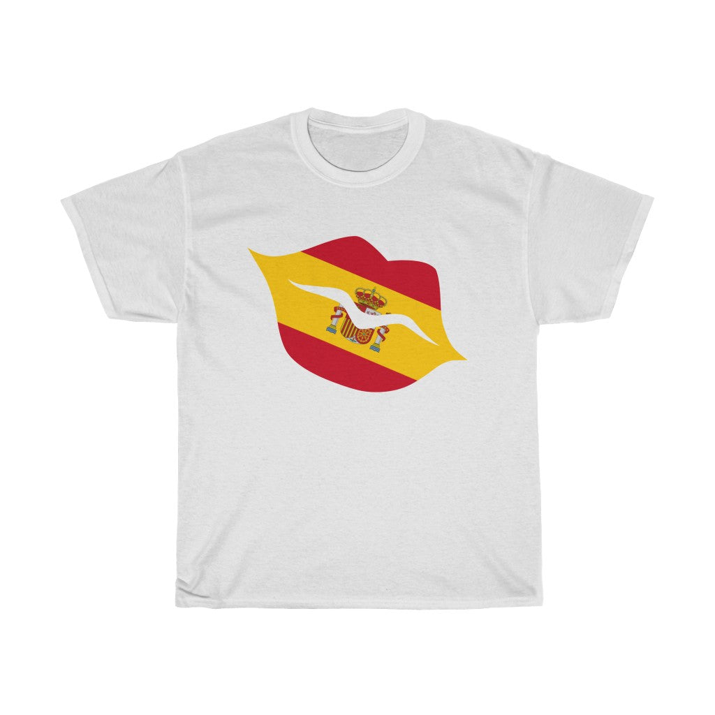 Spain Lips Flag Standard Tee - Unisex