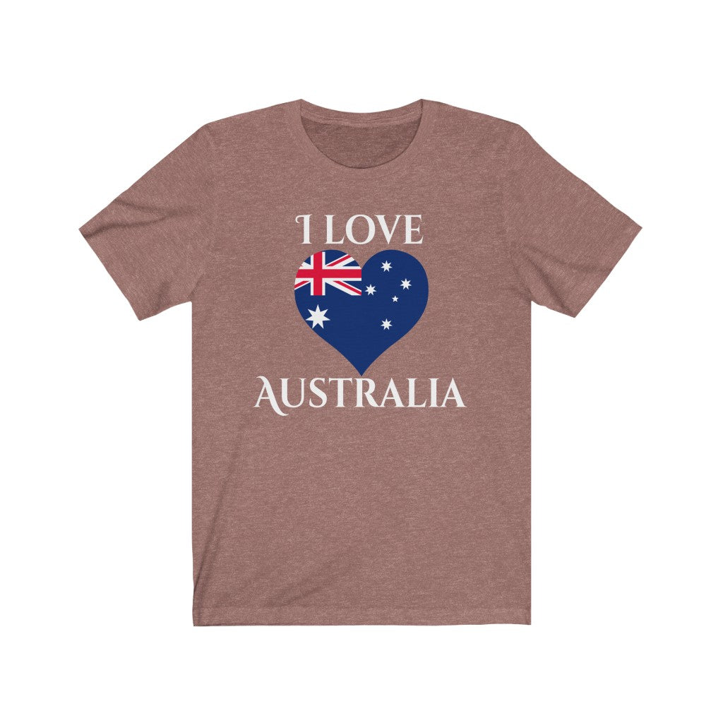 Australia Heart Flag Premium Tee 2 - Unisex