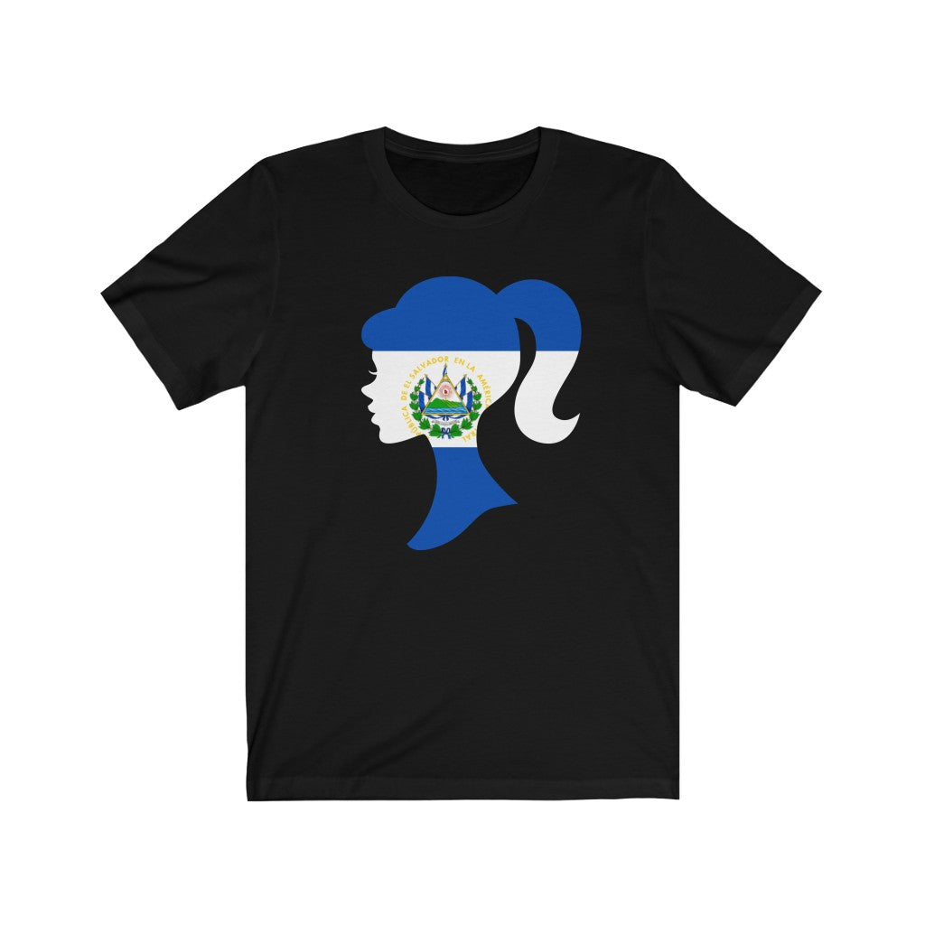 El Salvador Girl Flag Premium Tee - Unisex