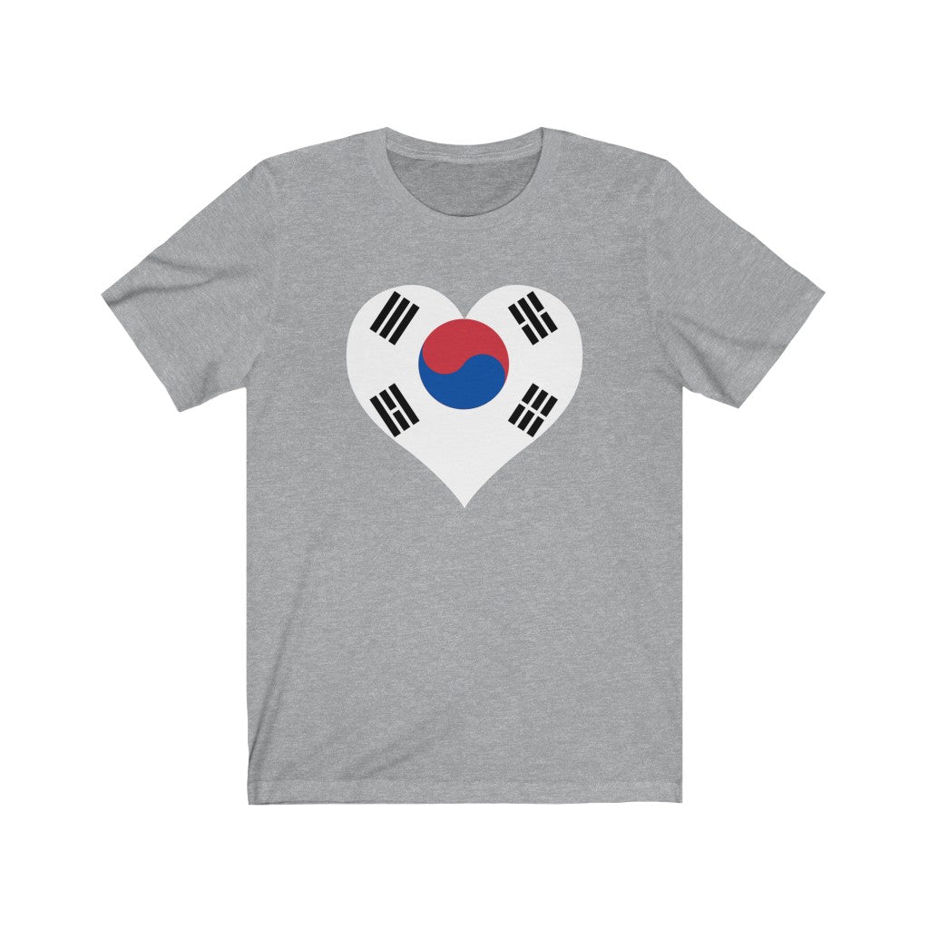 South Korea Heart Flag Premium Tee - Unisex