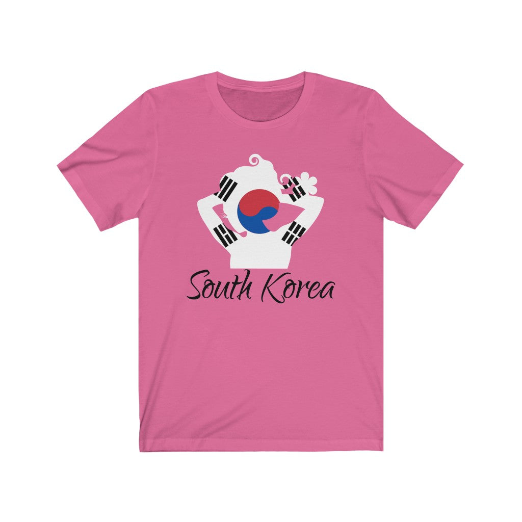 South Korea Lady Flag Premium Tee 1 - Unisex