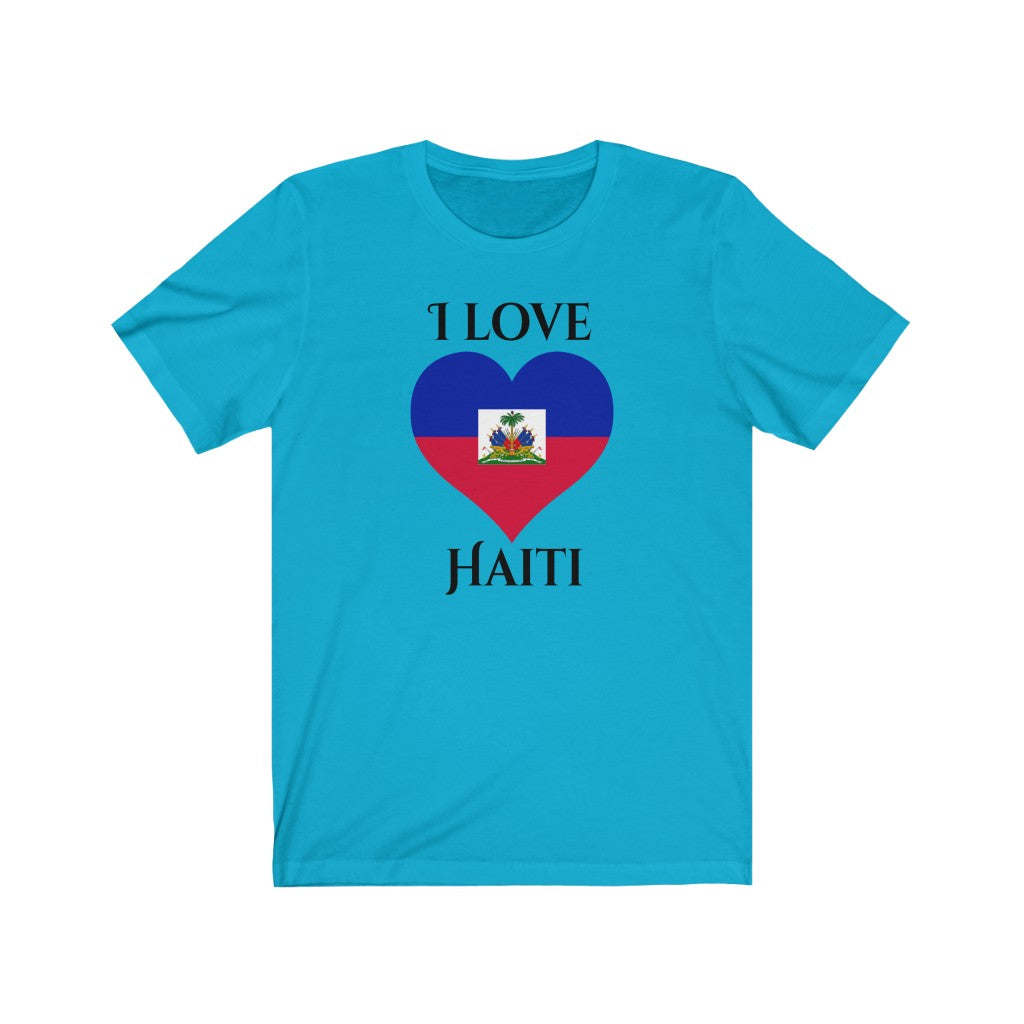 Haiti Heart Flag Premium Tee 1 - Unisex