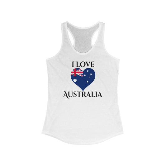 Australia Heart Flag Tank 1 - Women