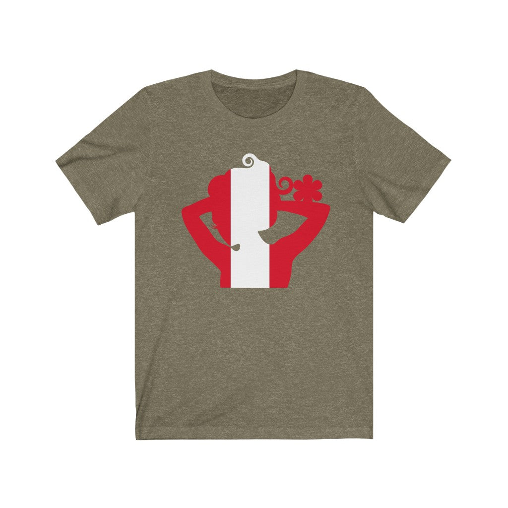 Peru Lady Flag Premium Tee - Unisex