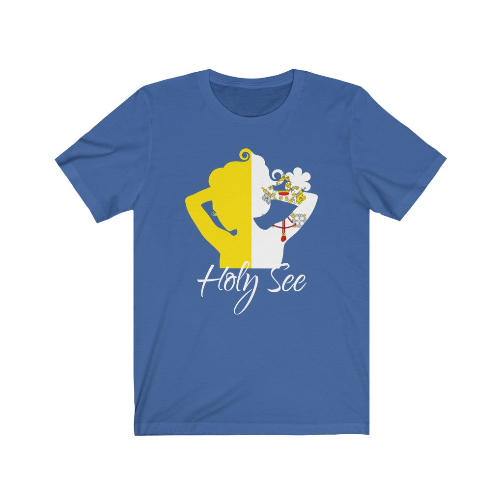 Holy See Lady Flag Premium Tee 2 - Unisex