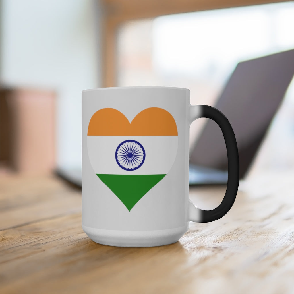 India Heart Color Changing Mug