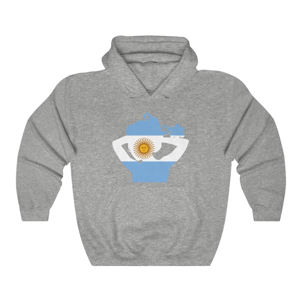 Argentina Lady Flag Hoodie Sweatshirt - Unisex