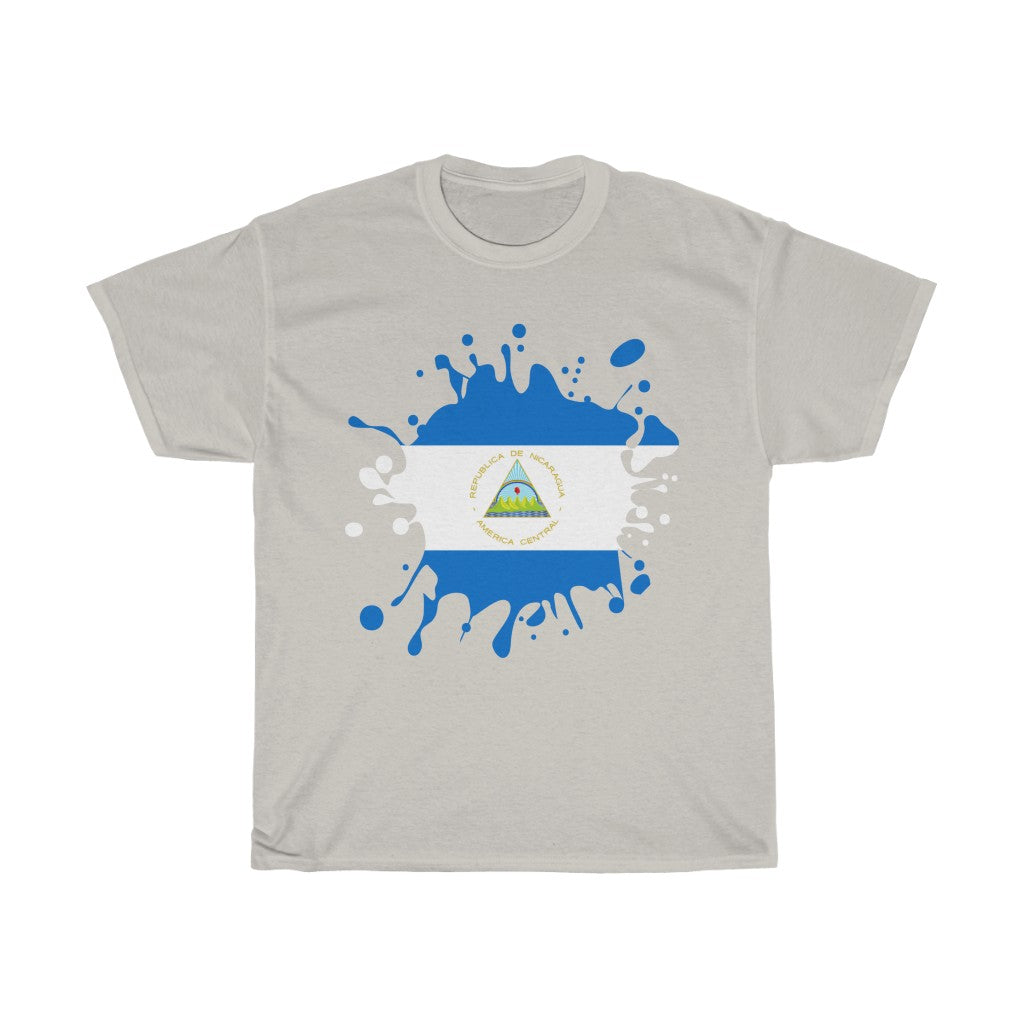 Nicaragua Splat Flag Standard Tee - Unisex