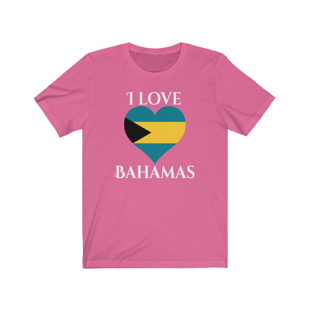 Bahamas Heart Flag Premium Tee 2 - Unisex