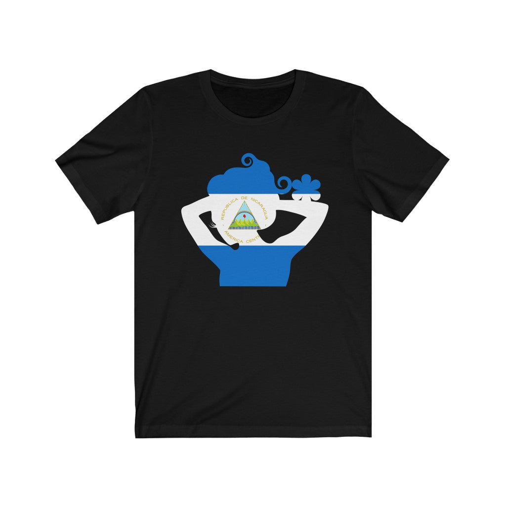 Nicaragua Lady Flag Premium Tee - Unisex