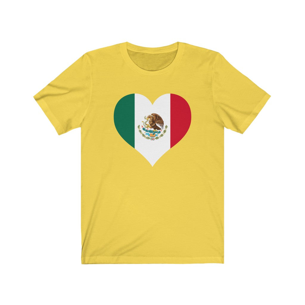 Mexico Heart Flag Premium Tee - Unisex