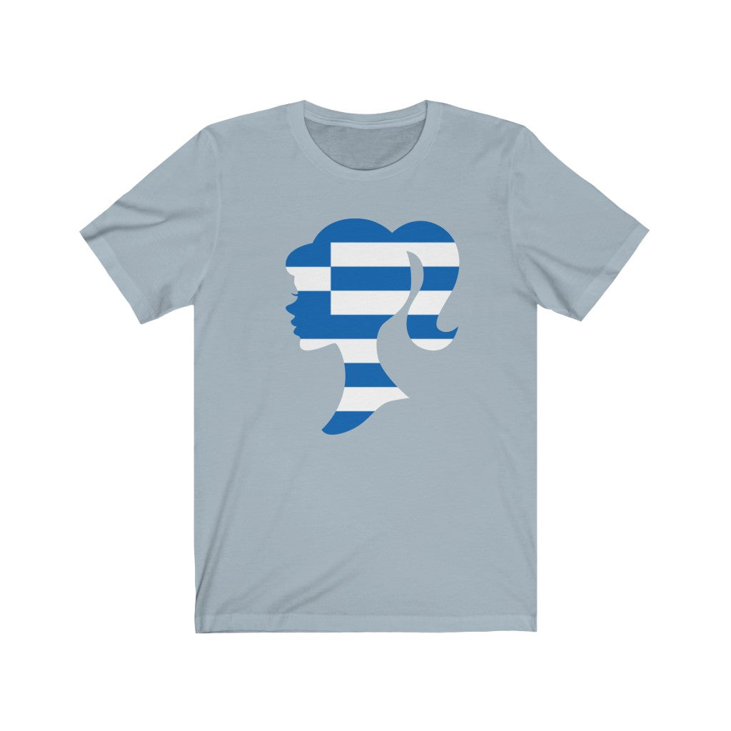 Greece Girl Flag Premium Tee - Unisex