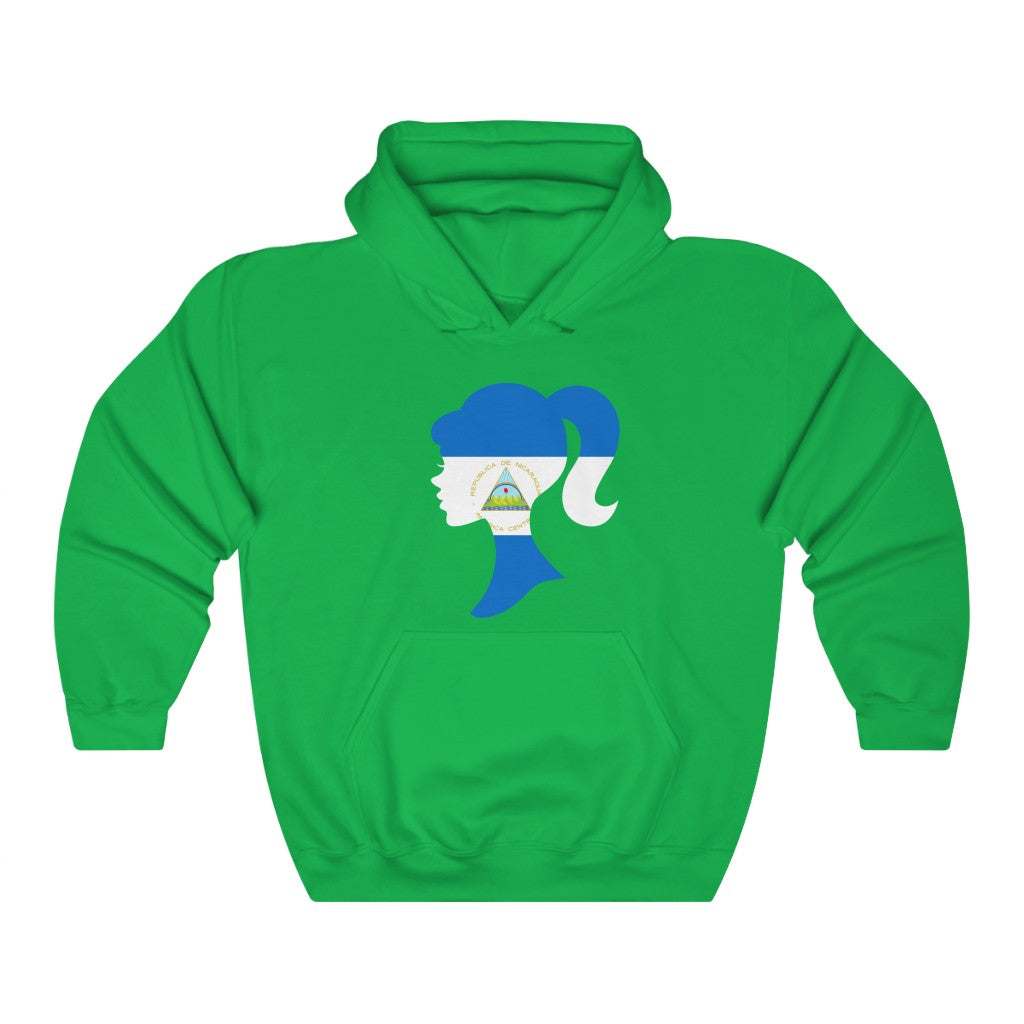 Nicaragua Girl Flag Hoodie Sweatshirt - Unisex