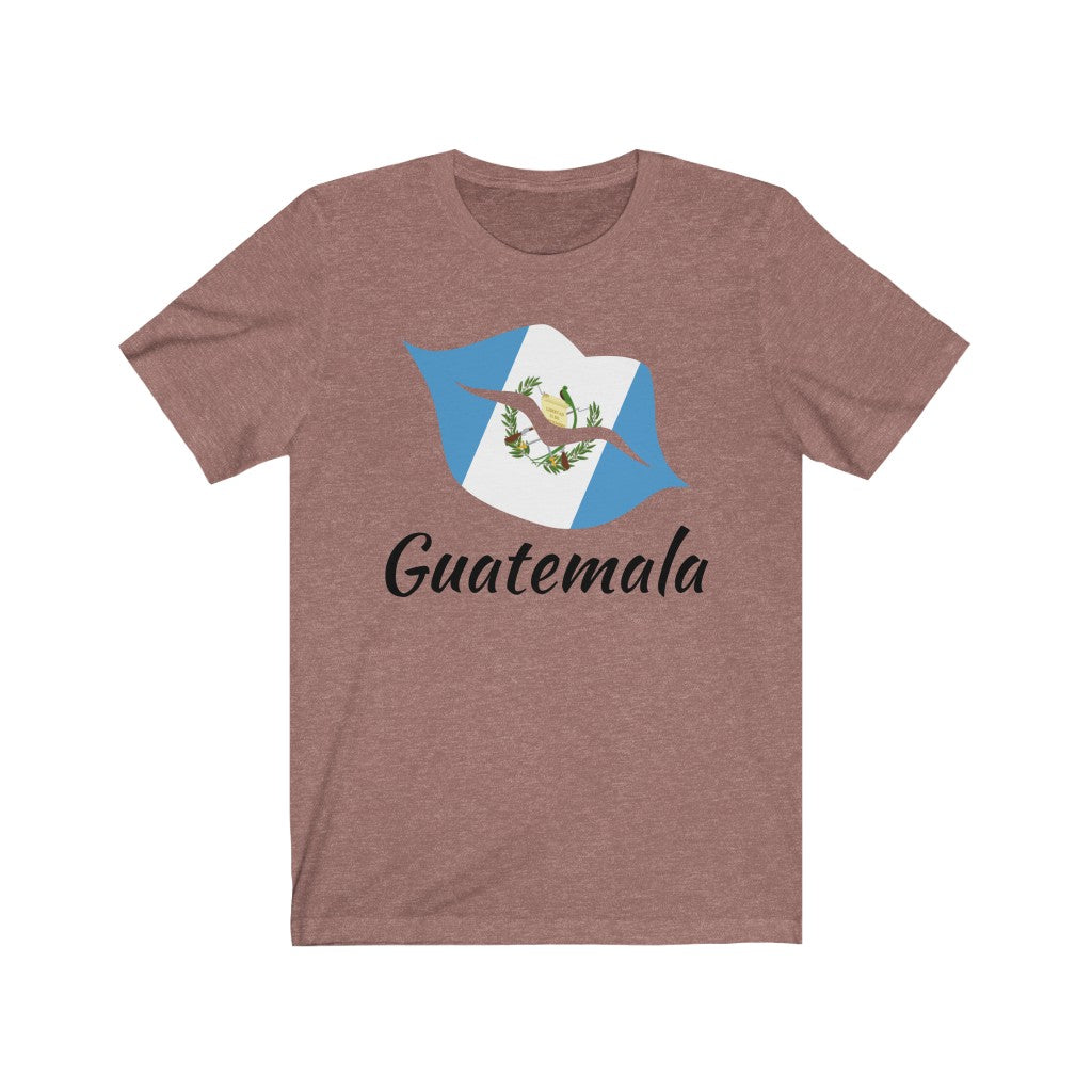 Guatemala Lips Flag Premium Tee 1 - Unisex