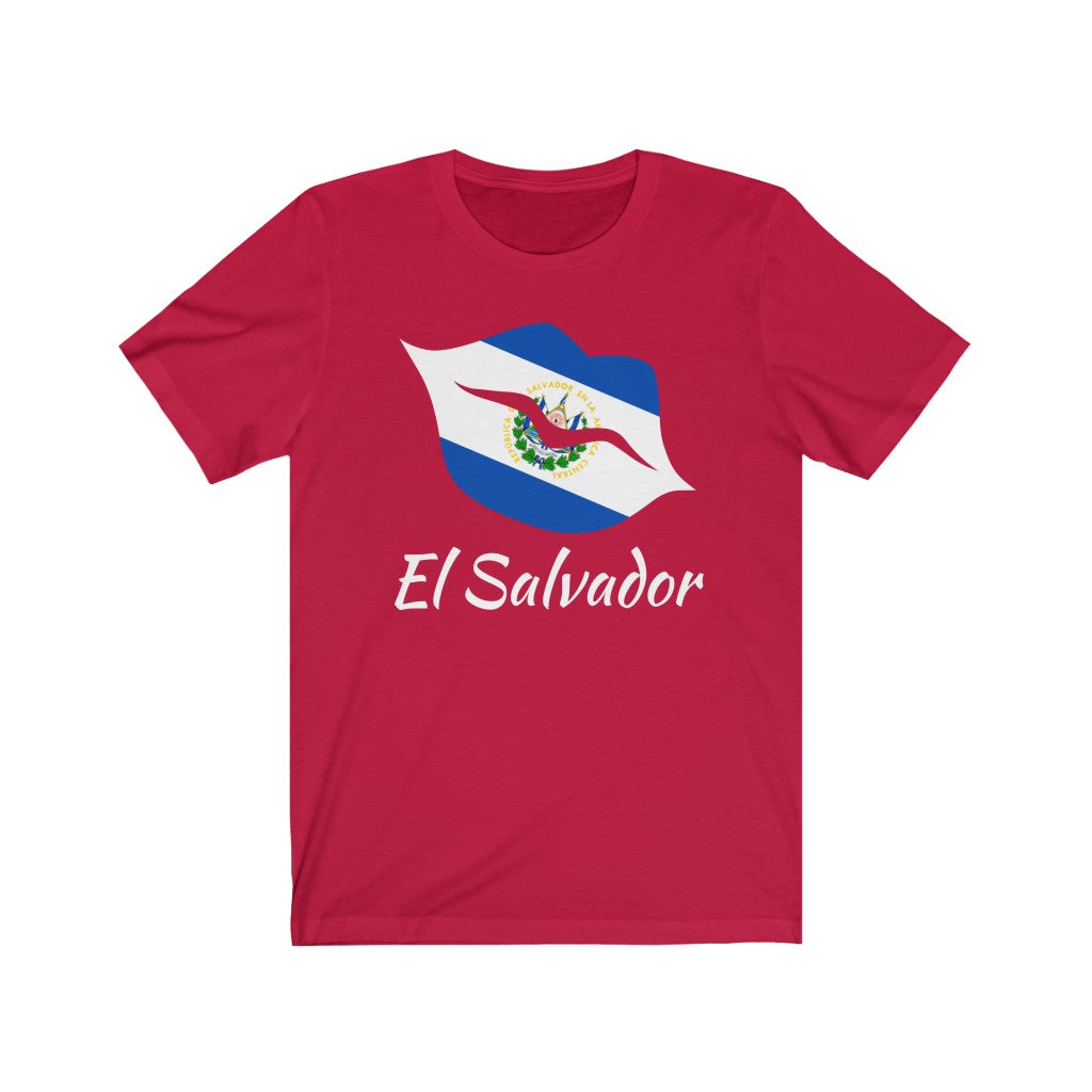 El Salvador Lips Flag Premium Tee 2 - Unisex