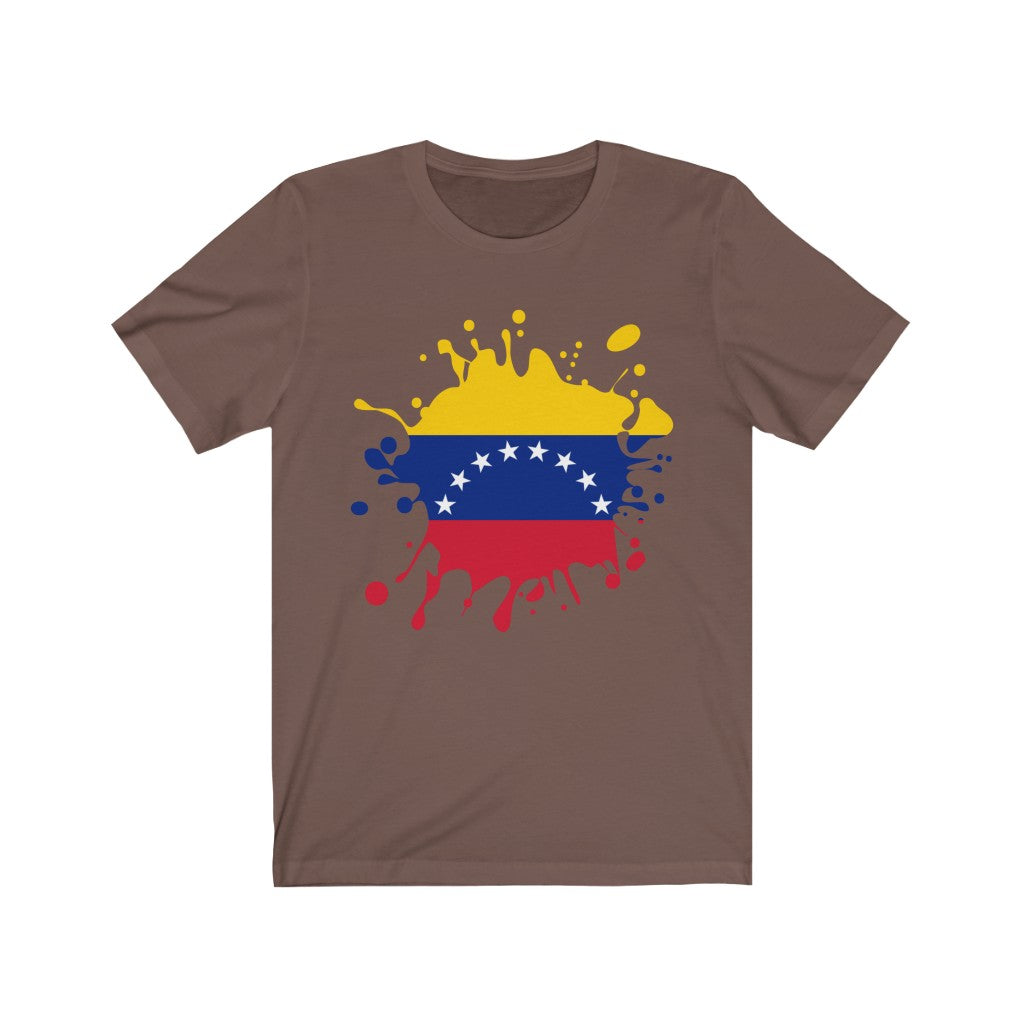 Venezuela Splat Flag Premium Tee - Unisex