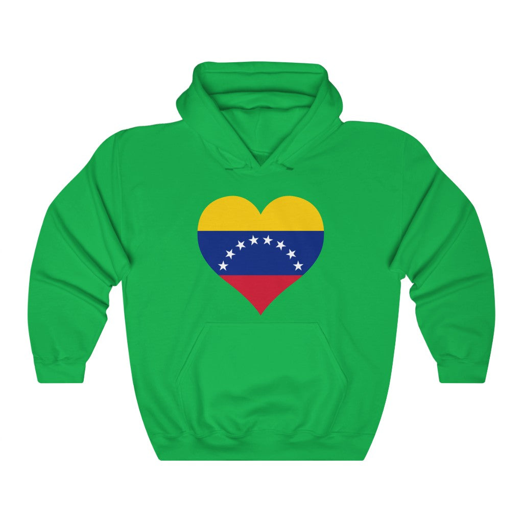 Venezuela Heart Flag Hoodie Sweatshirt - Unisex