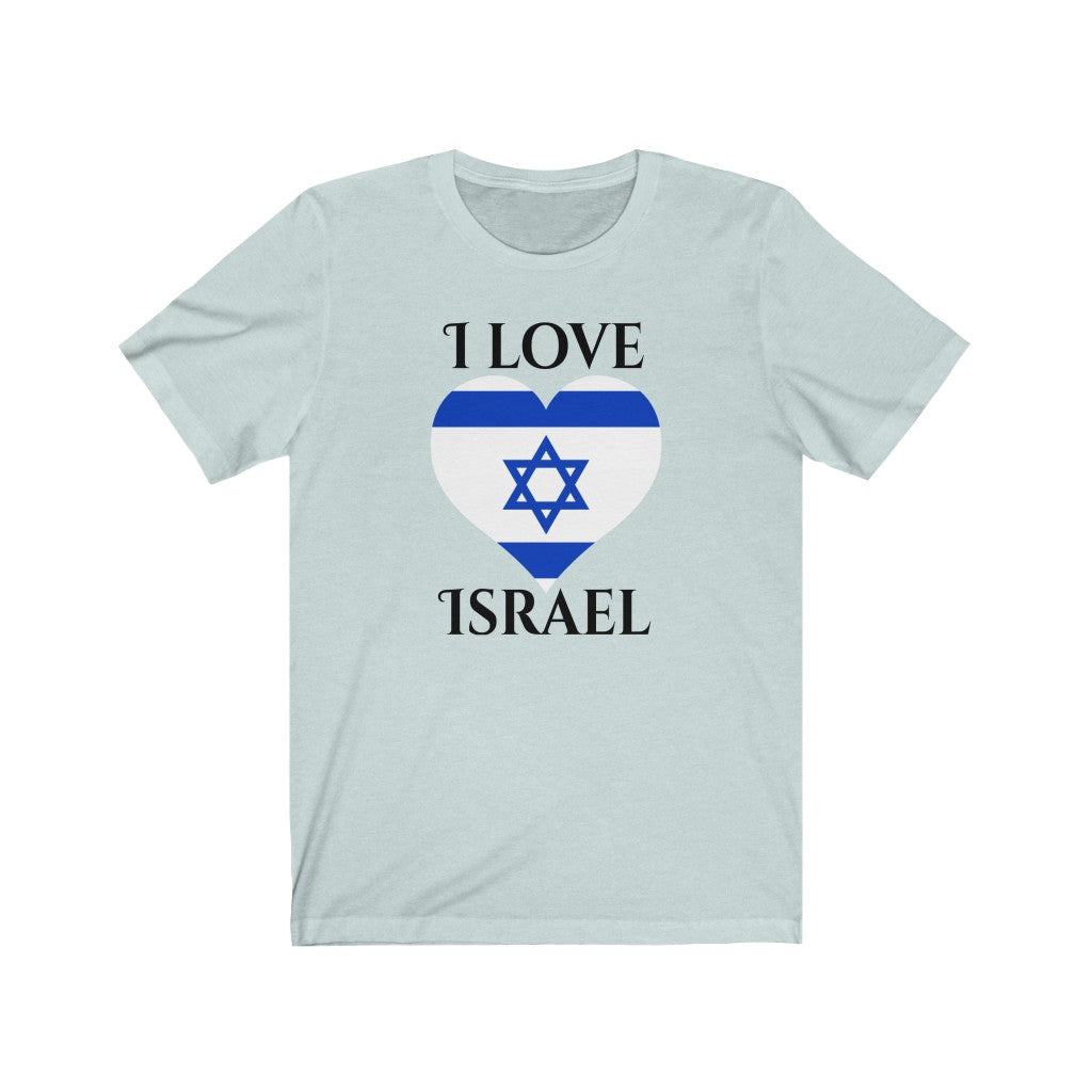 Israel Heart Flag Premium Tee 1 - Unisex