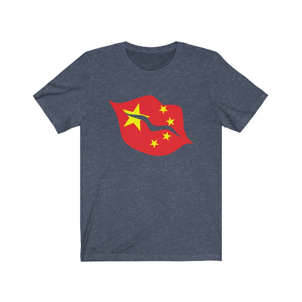 China Lips Flag Premium Tee - Unisex