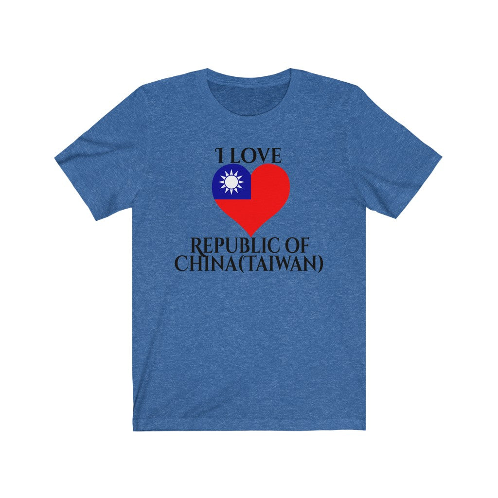 Republic of China - Taiwan Heart Flag Premium Tee 1 - Unisex
