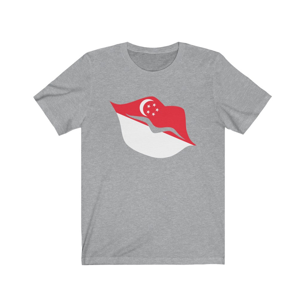 Singapore Lips Flag Premium Tee - Unisex