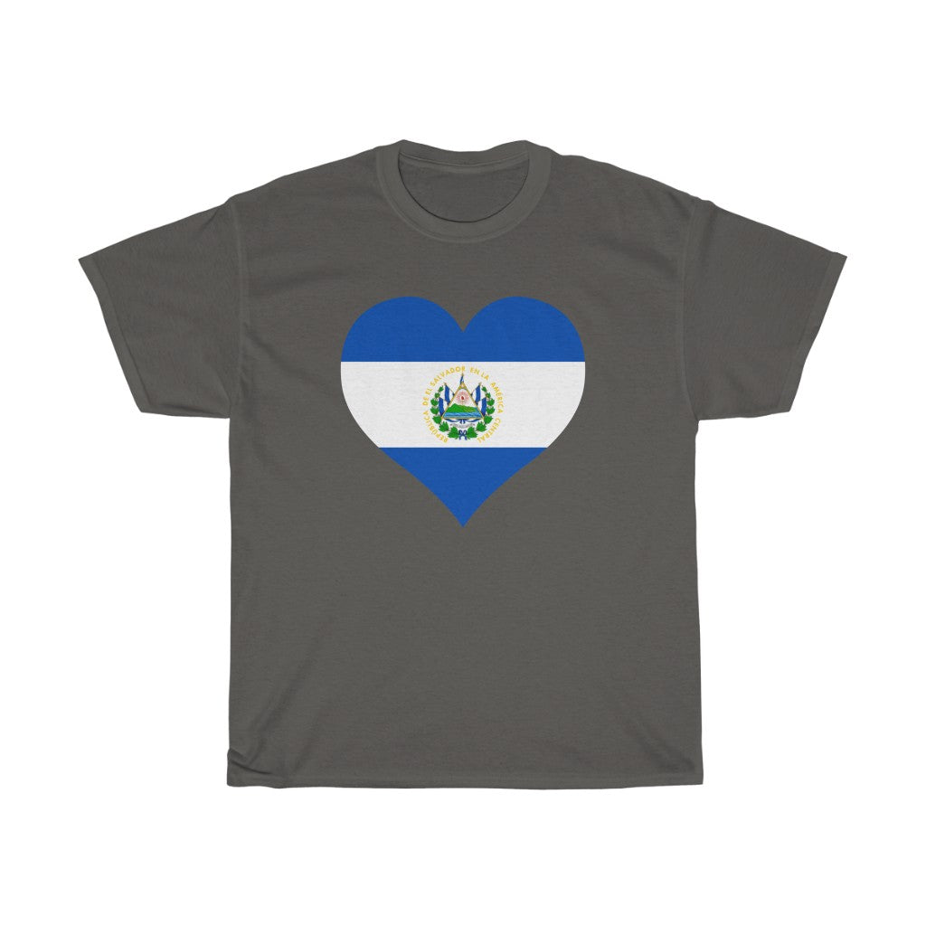 El Salvador Heart Flag Standard Tee - Unisex