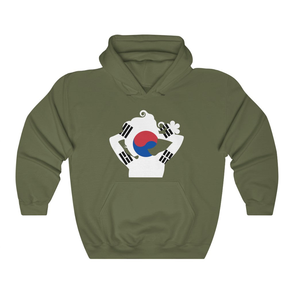 South Korea Lady Flag Hoodie Sweatshirt - Unisex