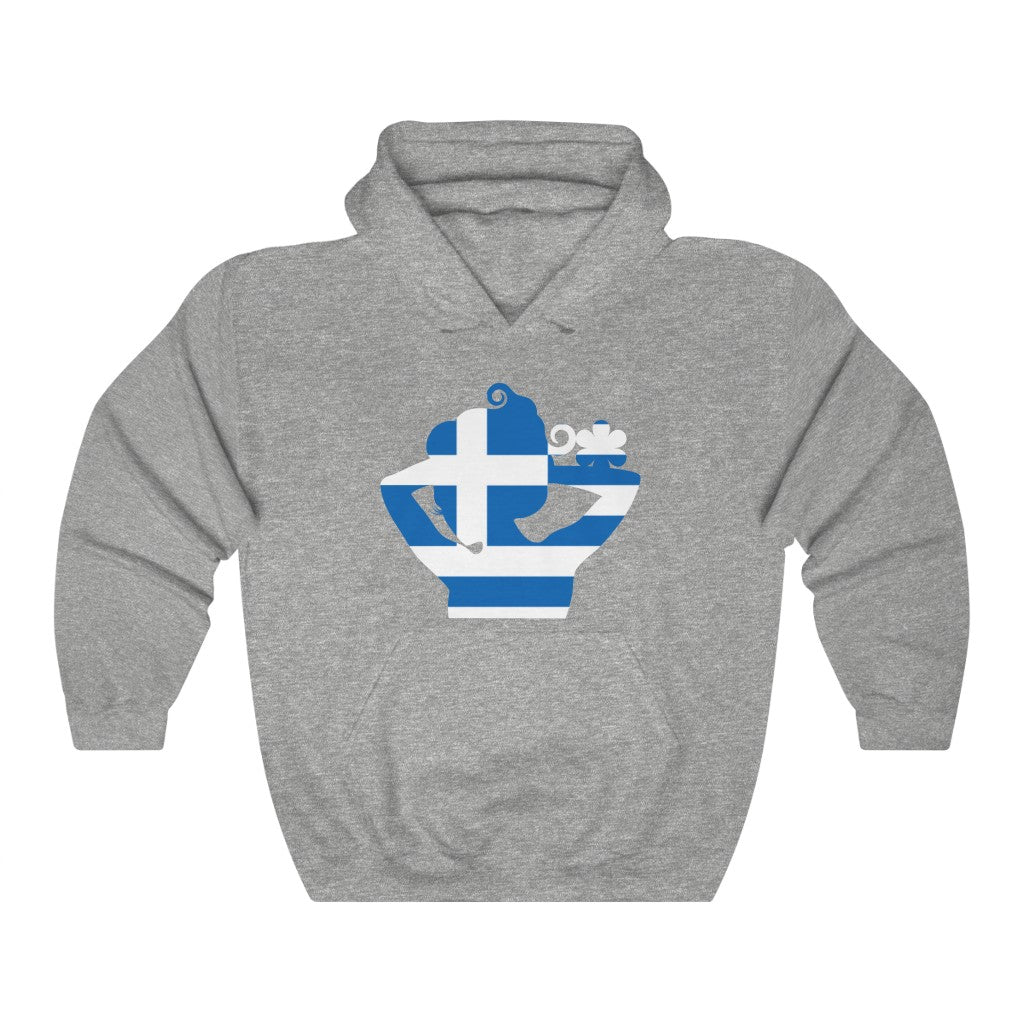 Greece Lady Flag Hoodie Sweatshirt - Unisex