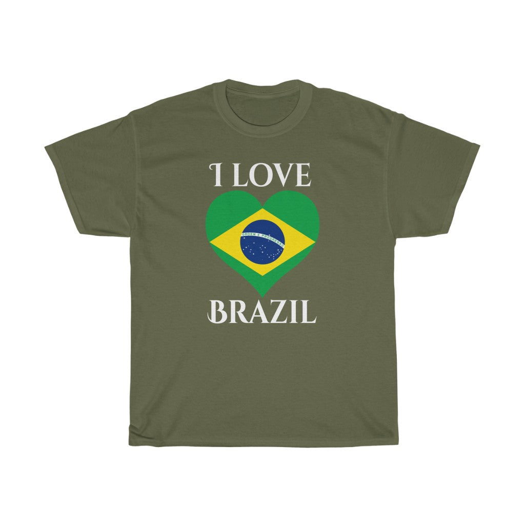Brazil Heart Flag Standard Tee 2 - Unisex
