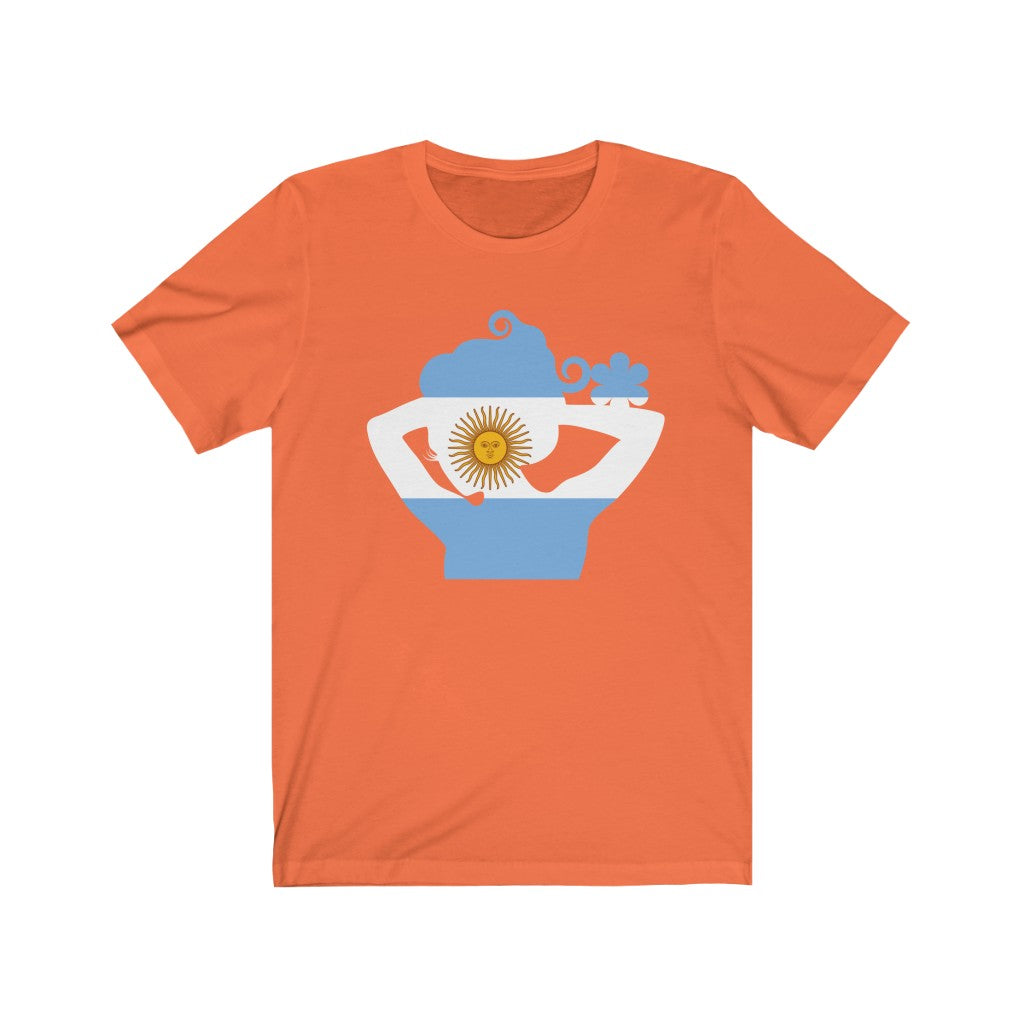 Argentina Lady Flag Premium Tee - Unisex