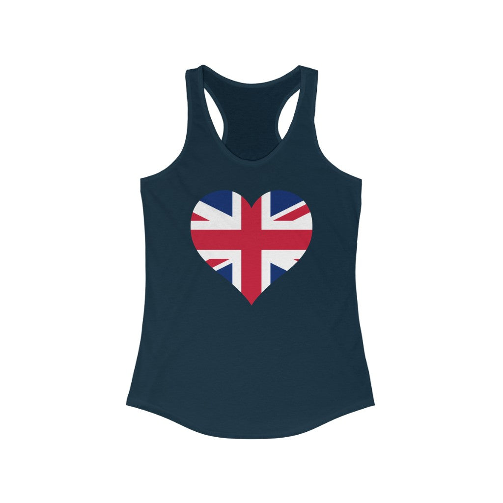 United Kingdom Heart Flag Tank - Women