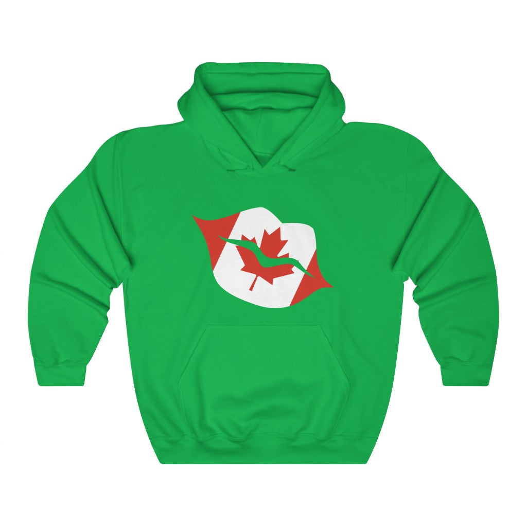 Canada Lips Flag Hoodie Sweatshirt - Unisex