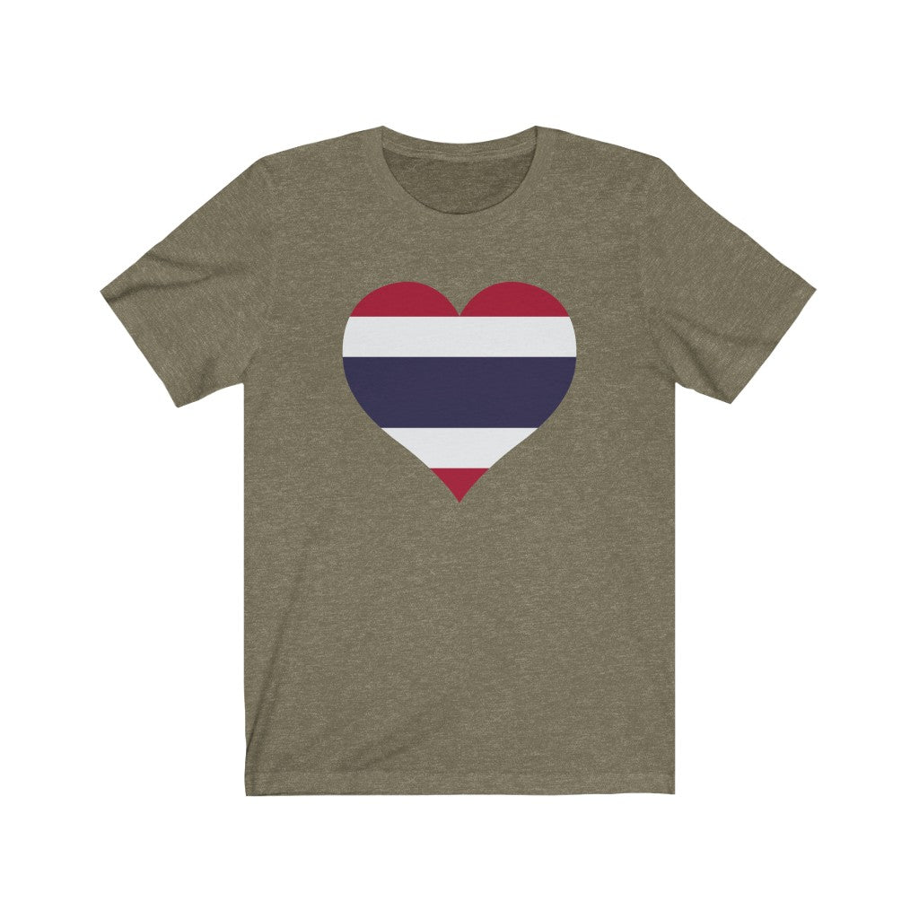 Thailand Heart Flag Premium Tee - Unisex