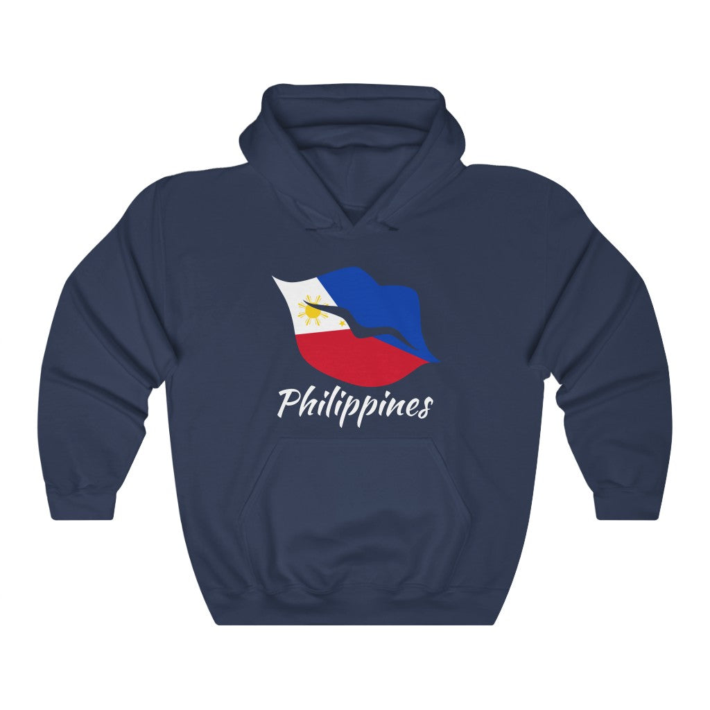 Philippines Lips Flag Hoodie Sweatshirt 2 - Unisex