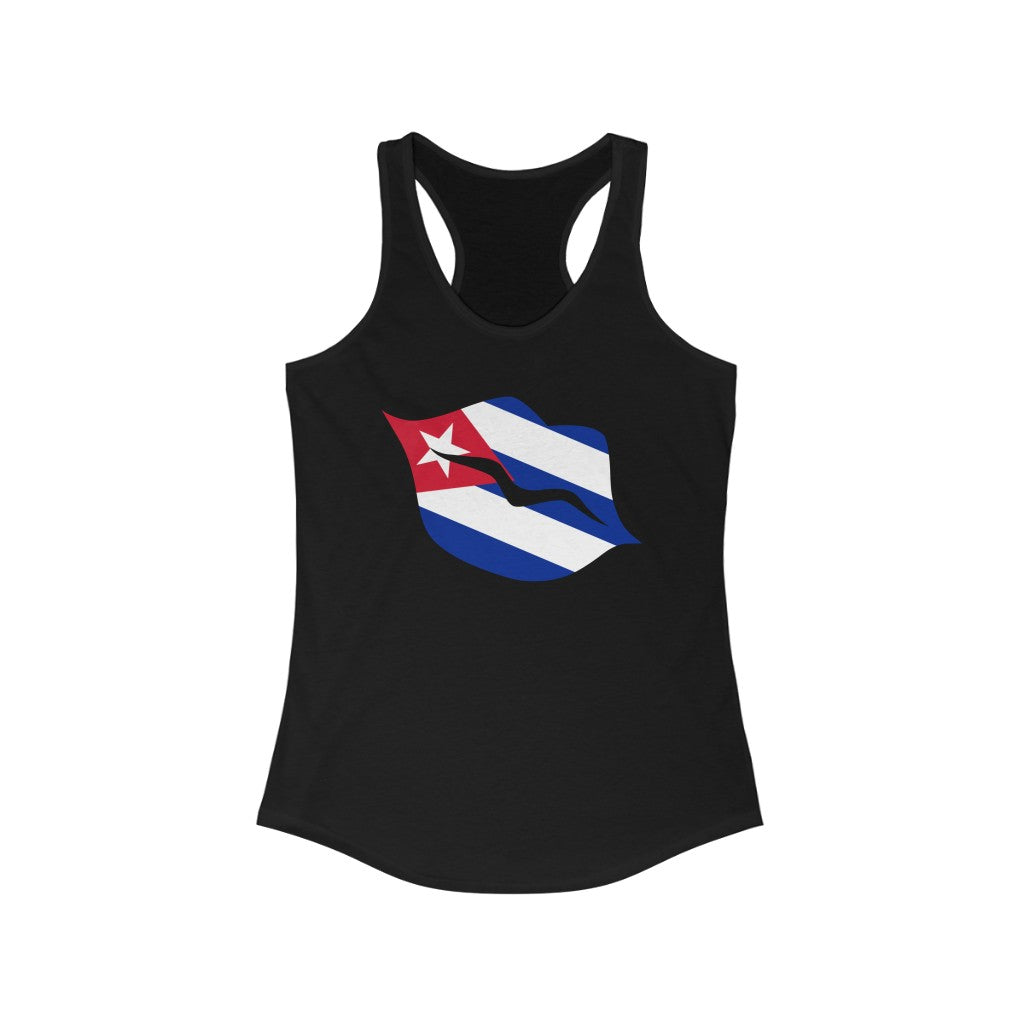 Cuba Lips Flag Tank - Women