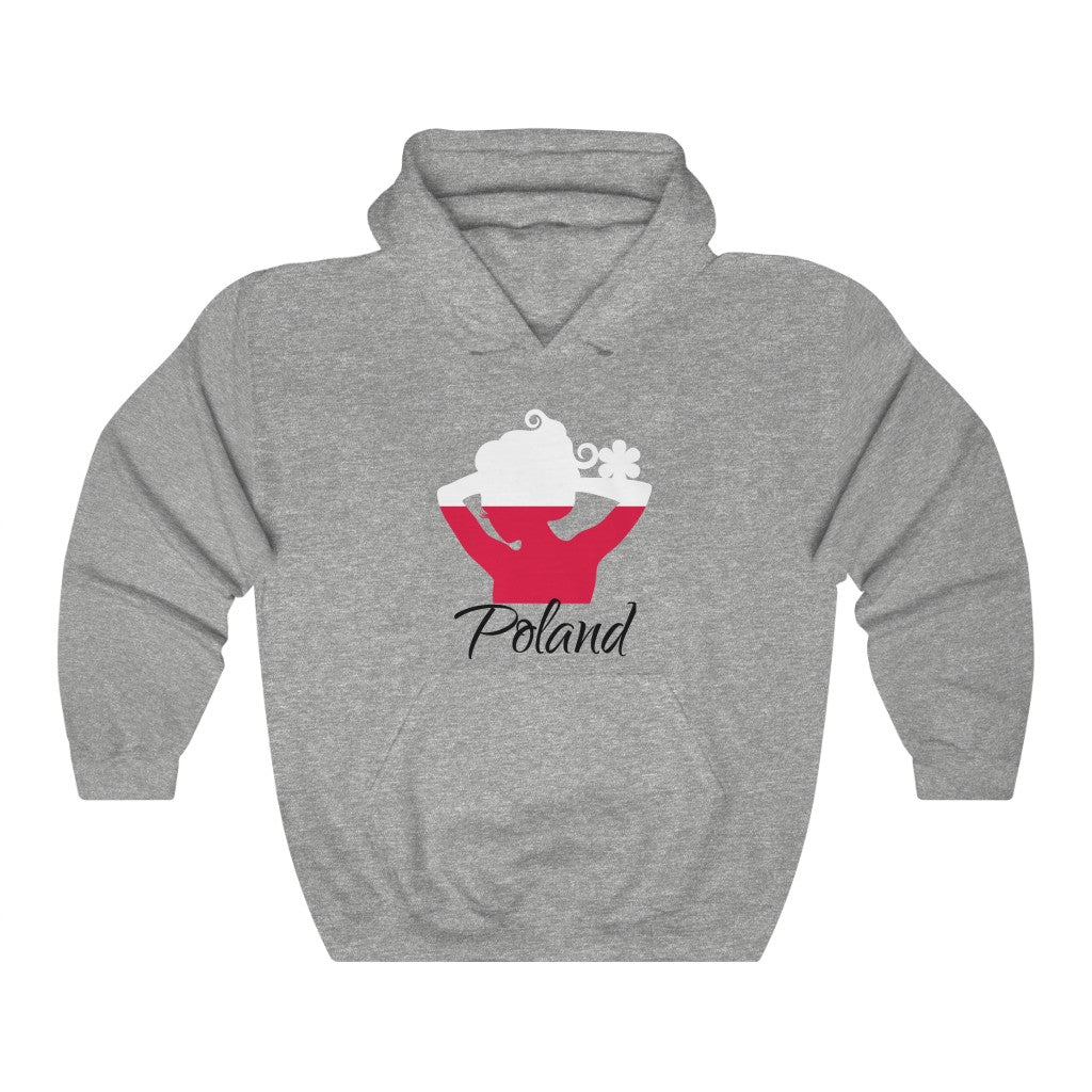 Poland Lady Flag Hoodie Sweatshirt 1 - Unisex