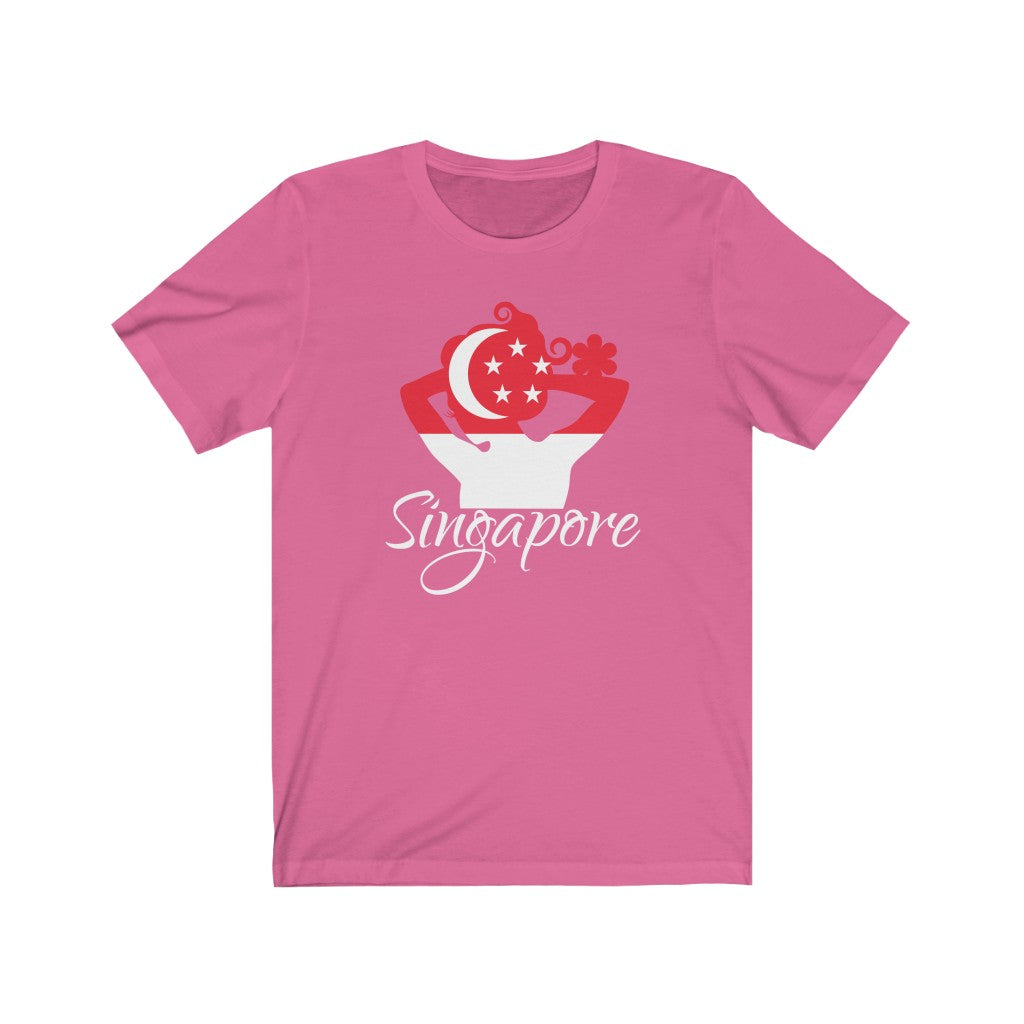 Singapore Lady Flag Premium Tee 2 - Unisex