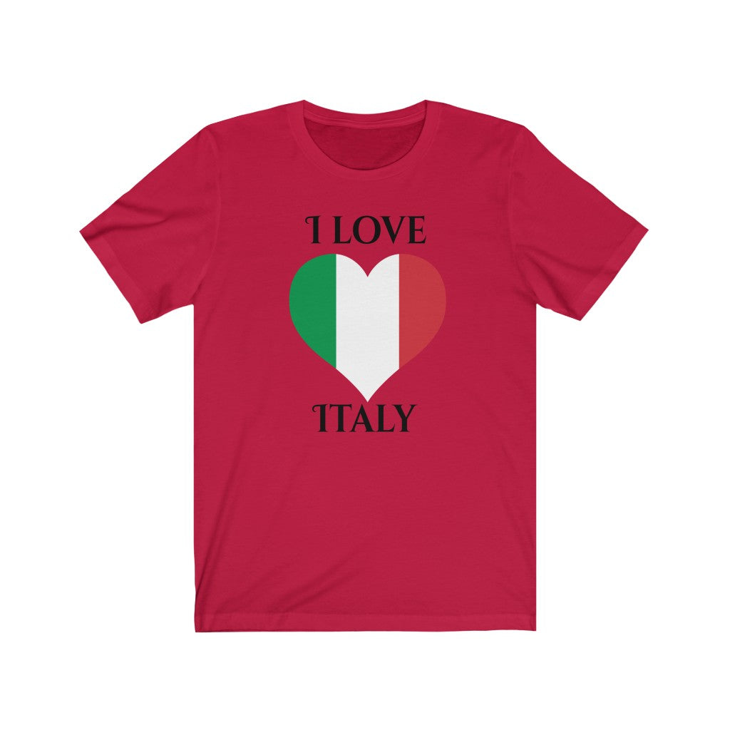 Italy Heart Flag Premium Tee 1 - Unisex