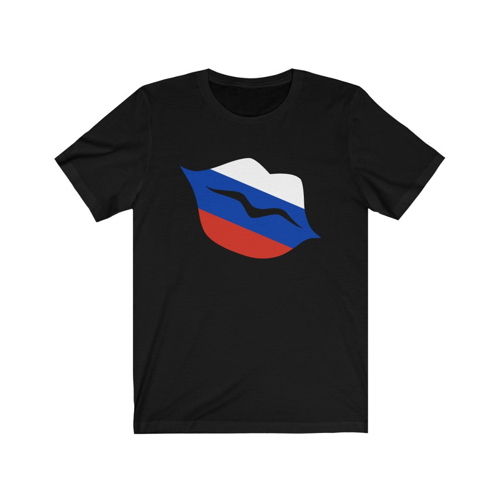 Russia Lips Flag Premium Tee - Unisex