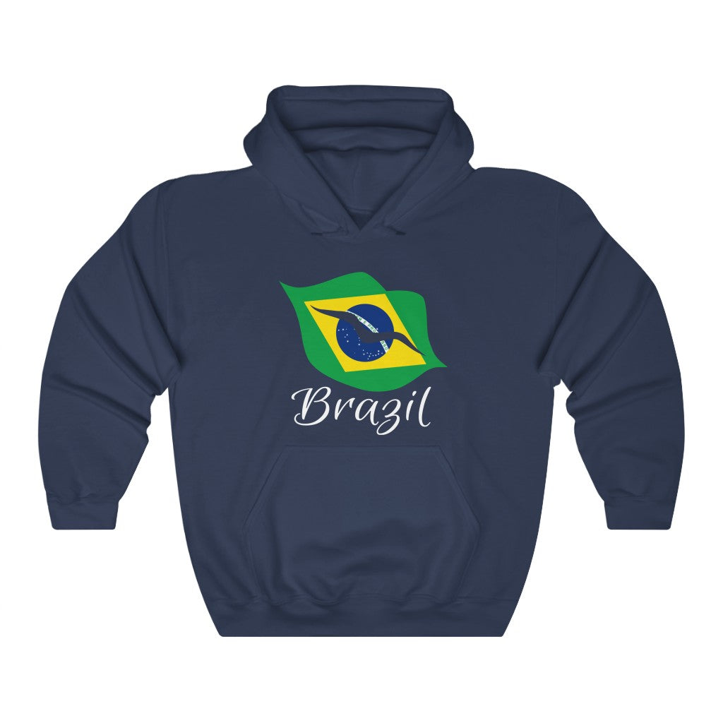 Brazil Lips Flag Hoodie Sweatshirt 2 - Unisex