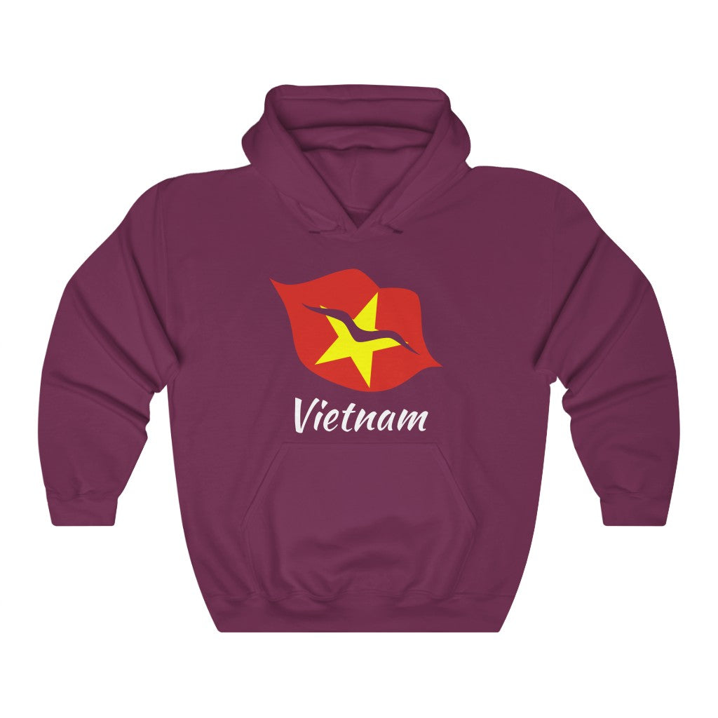 Vietnam Lips Flag Hoodie Sweatshirt 2 - Unisex