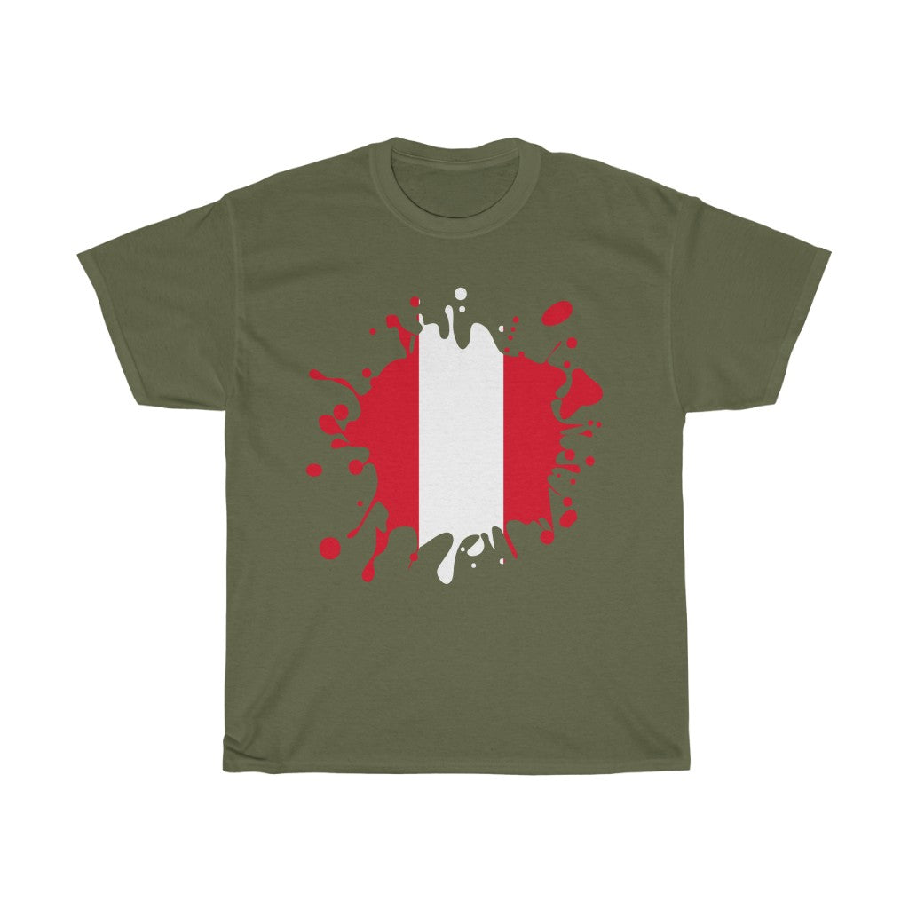 Peru Splat Flag Standard Tee - Unisex