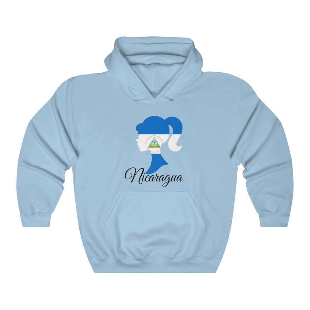 Nicaragua Girl Flag Hoodie Sweatshirt 1 - Unisex