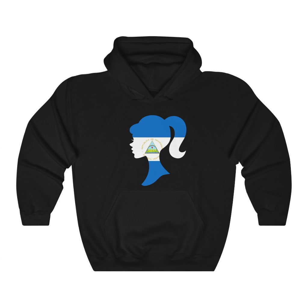 Nicaragua Girl Flag Hoodie Sweatshirt - Unisex